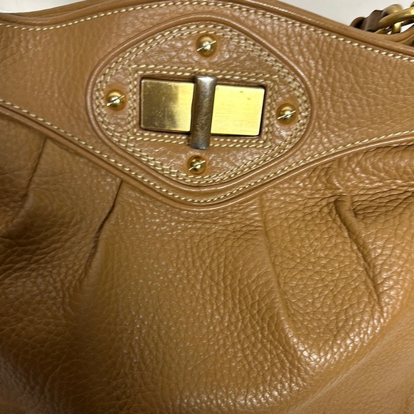Maxx New York Tan Hobo Shoulder Bag with Gold Hardware - Picture 2 of 14
